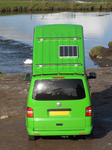 SX12393 Our green VW T5 campervan with popup roof at Ogmore Castle.jpg
